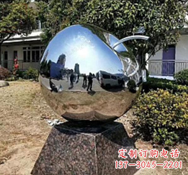 泉州不锈钢蚂蚁滚苹果雕塑艺术与科技的完美结合
