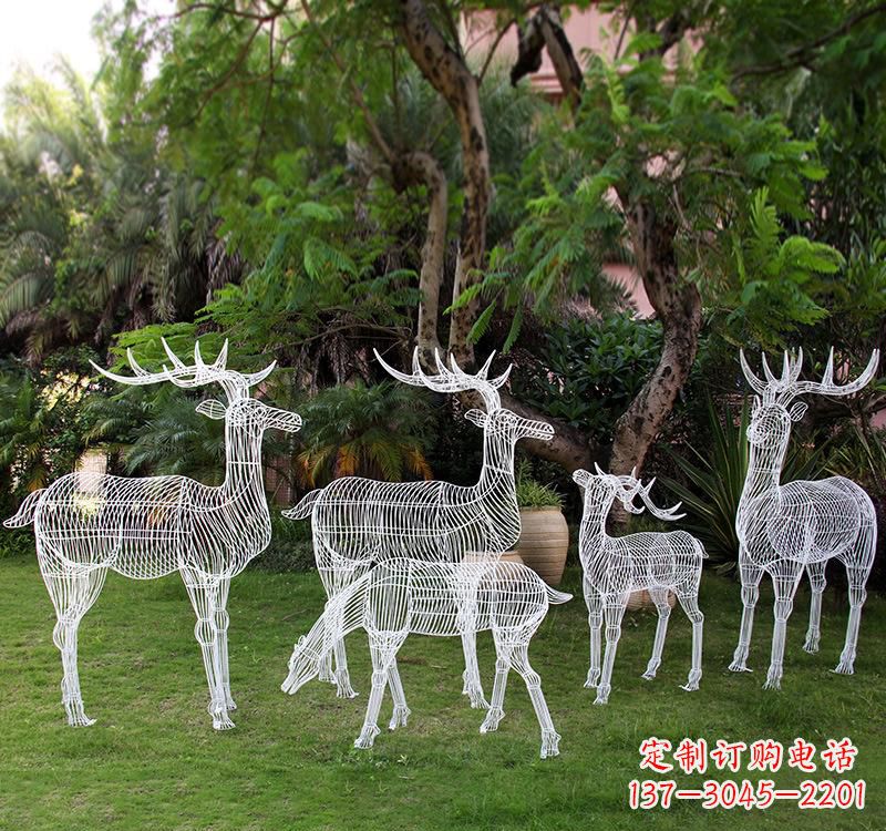 泉州不锈钢梅花鹿雕塑美丽的象征