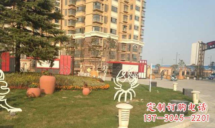 泉州不锈钢螃蟹动物雕塑