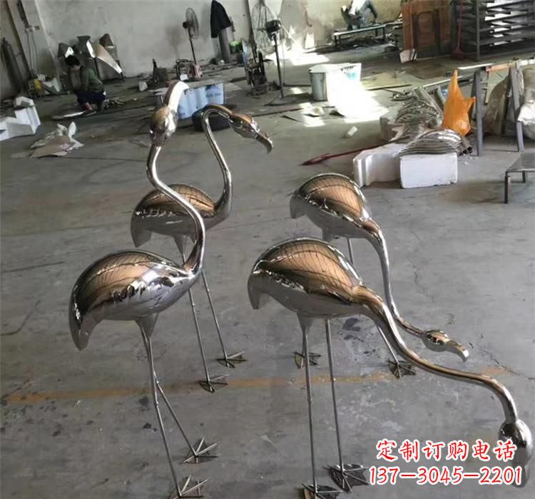 泉州不锈钢火烈鸟雕塑给家园带来灿烂的光芒