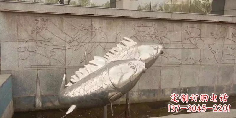 泉州不锈钢喷泉鲤鱼喷泉雕塑