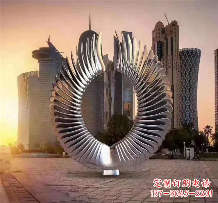 泉州不锈钢喷泉雕塑灵动的艺术美学
