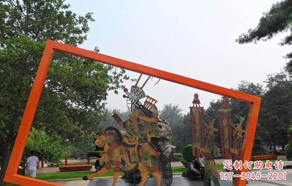 泉州不锈钢皮影戏景观雕塑
