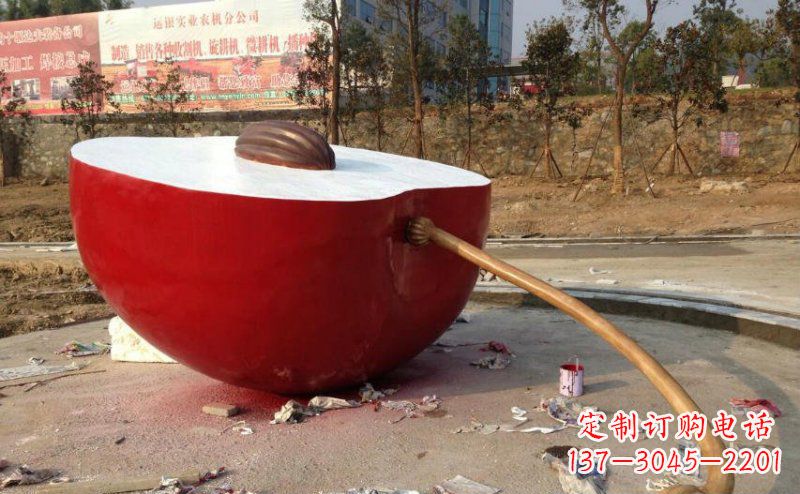 泉州不锈钢苹果雕塑艺术与实用的结合