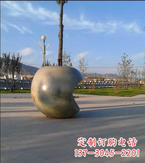 泉州不锈钢苹果雕塑艺术与现实的完美结合