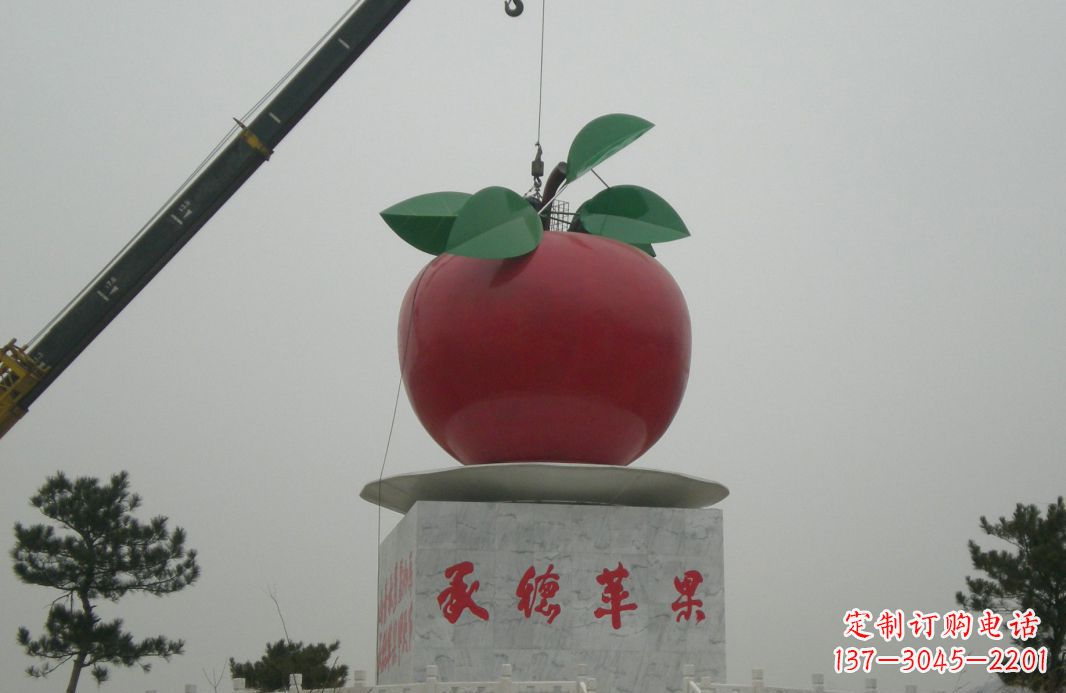 泉州不锈钢苹果雕塑精美绝伦的艺术杰作