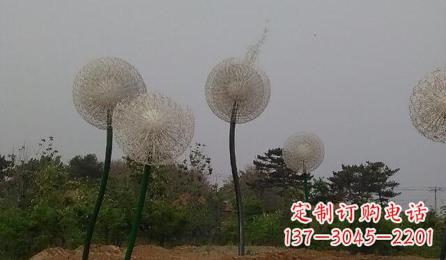 泉州不锈钢蒲公英公园景观雕塑