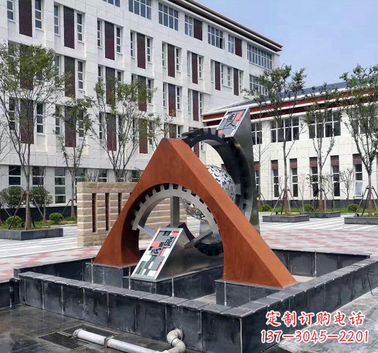 泉州不锈钢齿轮雕塑精湛工艺展现匠心