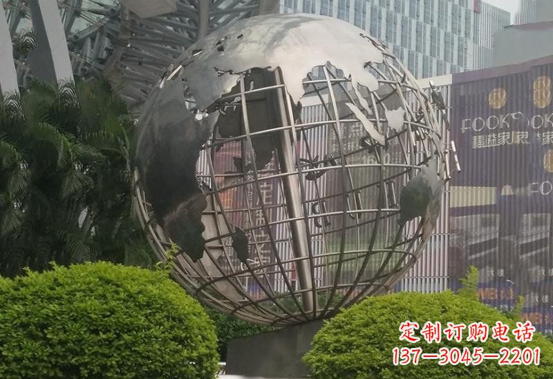 泉州不锈钢地球仪雕塑一个精美的艺术品