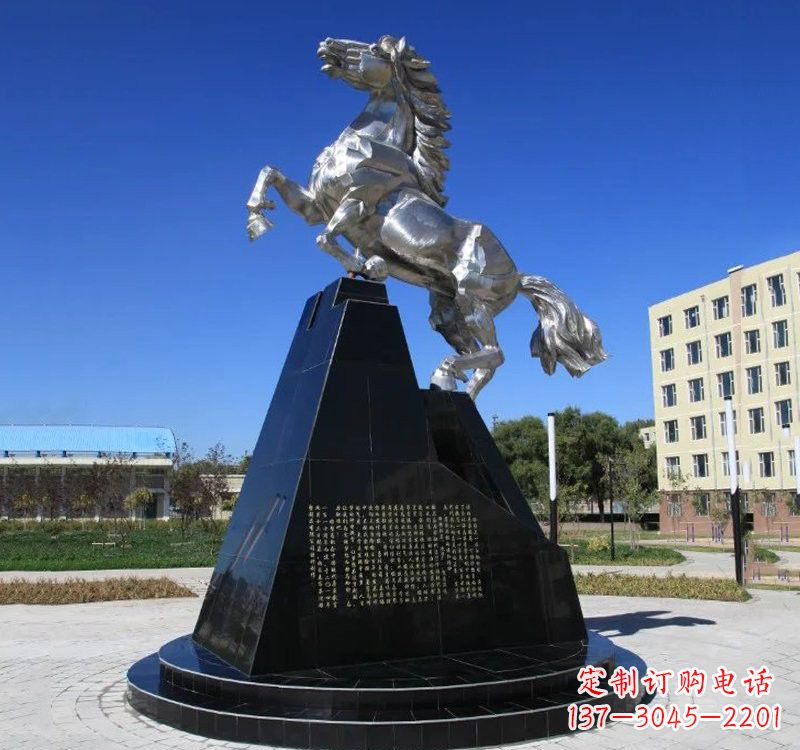 泉州不锈钢企业广场奔马雕塑