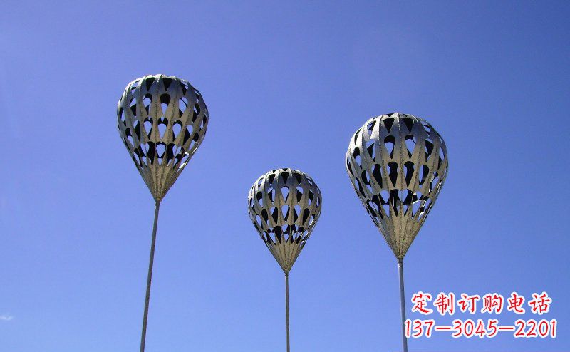 泉州不锈钢气球雕塑把美丽带回大自然