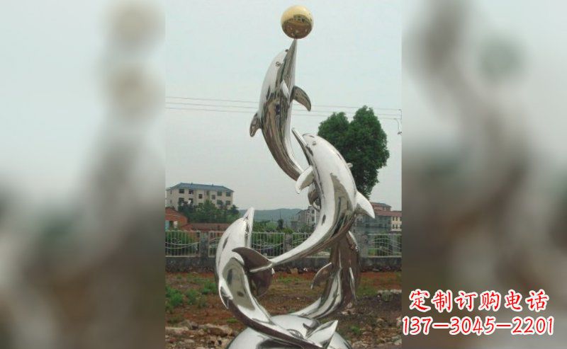 泉州不锈钢海豚雕塑的美丽