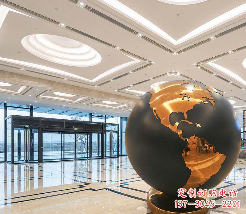 泉州不锈钢地球仪雕塑精美绝伦