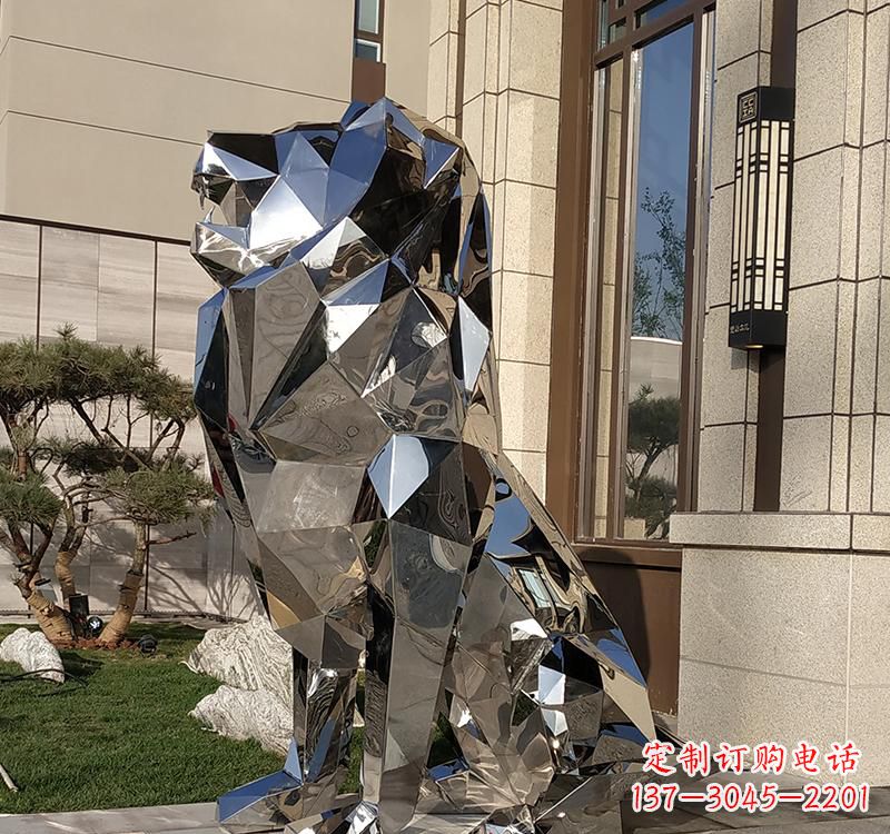 泉州不锈钢商场狮子雕塑