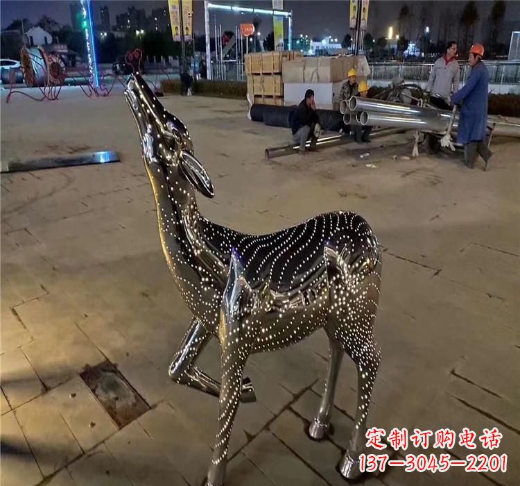 泉州不锈钢时尚小鹿雕塑