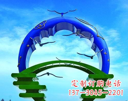 泉州不锈钢书籍的海洋校园雕塑