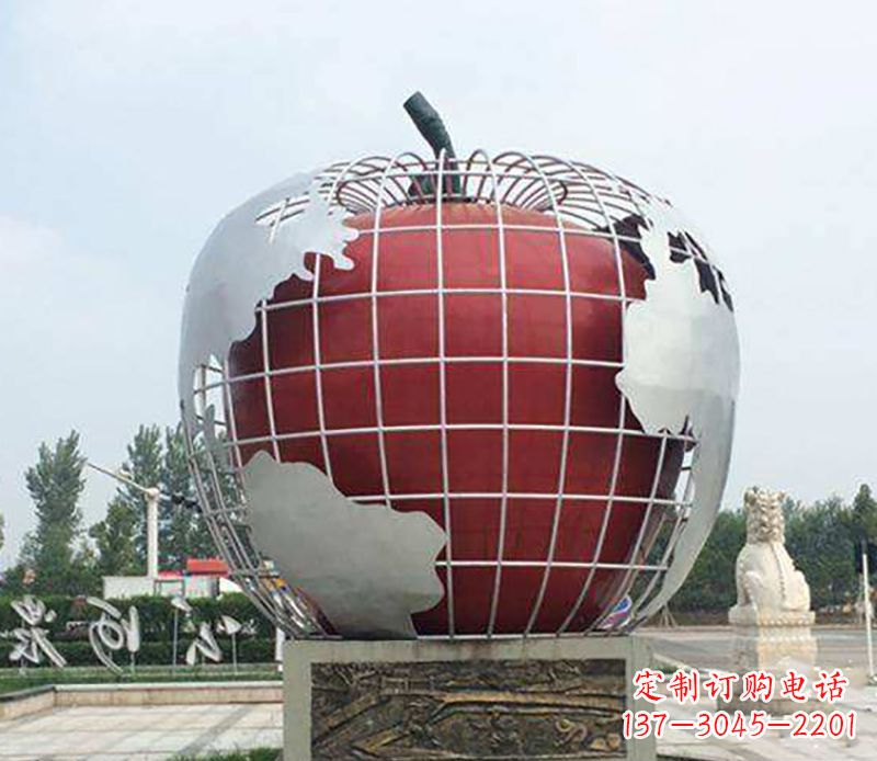 泉州不锈钢水果雕塑艺术品精美绝伦