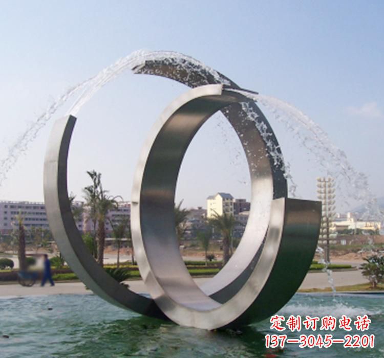 泉州不锈钢水景喷泉雕塑