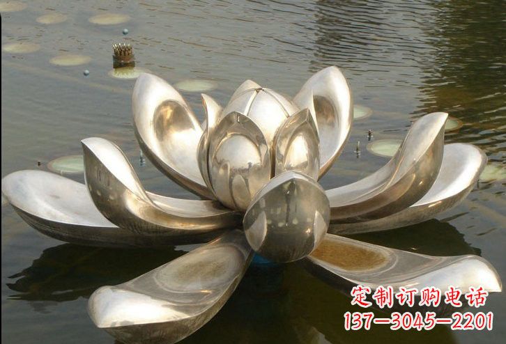 泉州不锈钢水面莲花雕塑