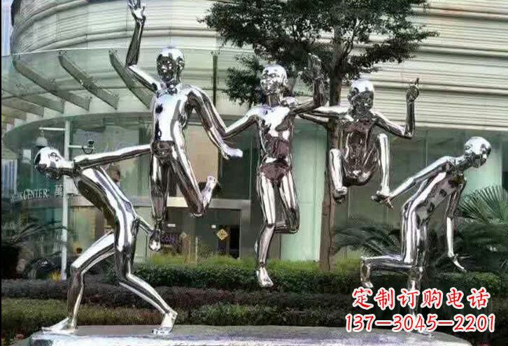 泉州不锈钢跳跃的儿童雕塑