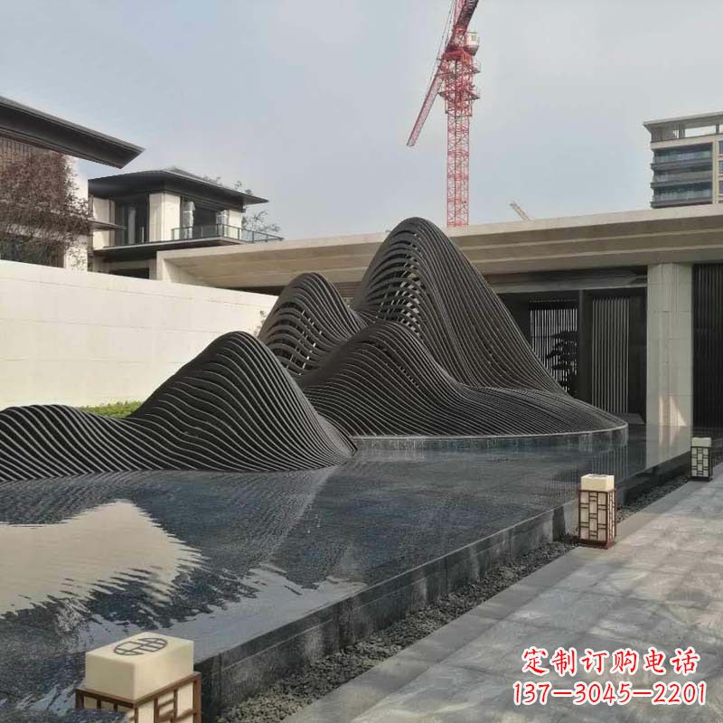 泉州不锈钢铁艺假山艺术性的美化