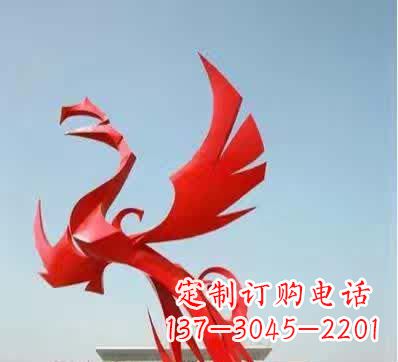 泉州不锈钢铁艺凤凰雕塑美丽的象征