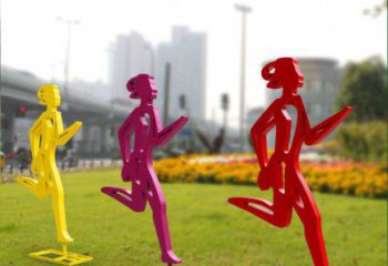 泉州勇敢奔跑的女性雕塑