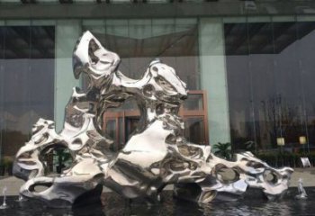 泉州精美太湖石雕塑，不锈钢企业的杰作