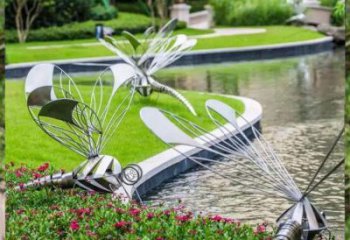 泉州不锈钢蜻蜓一件完美的动物雕塑