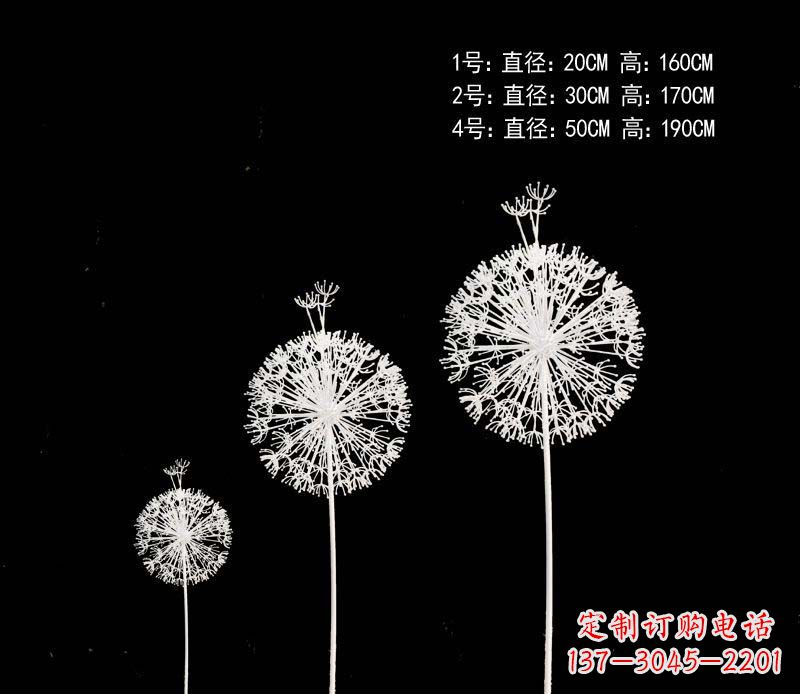 泉州精美不锈钢铁艺蒲公英雕塑