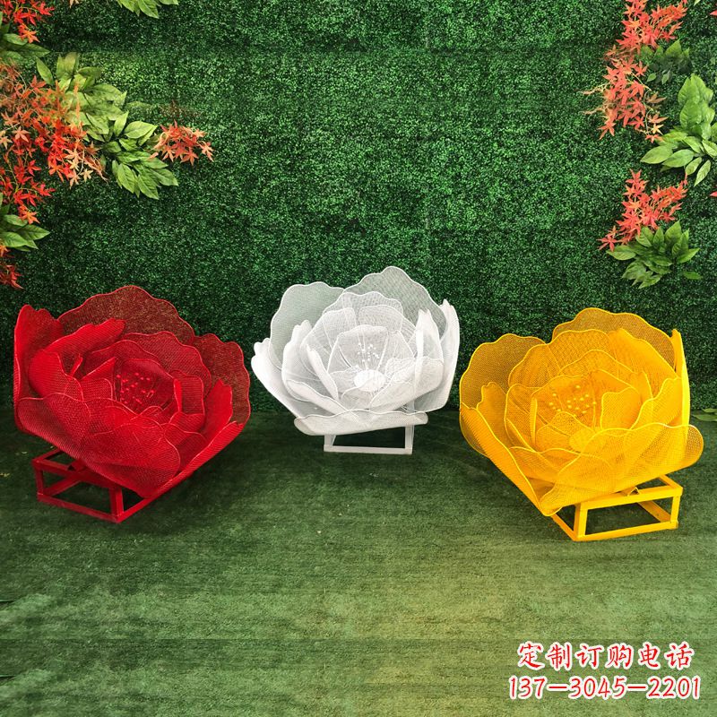 泉州不锈钢铁艺玫瑰花雕塑摆件