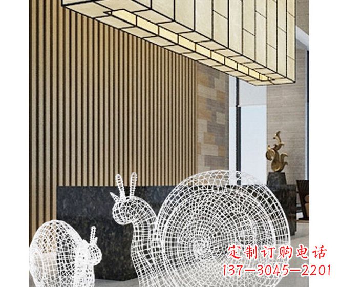 泉州不锈钢蜗牛雕塑精致多姿