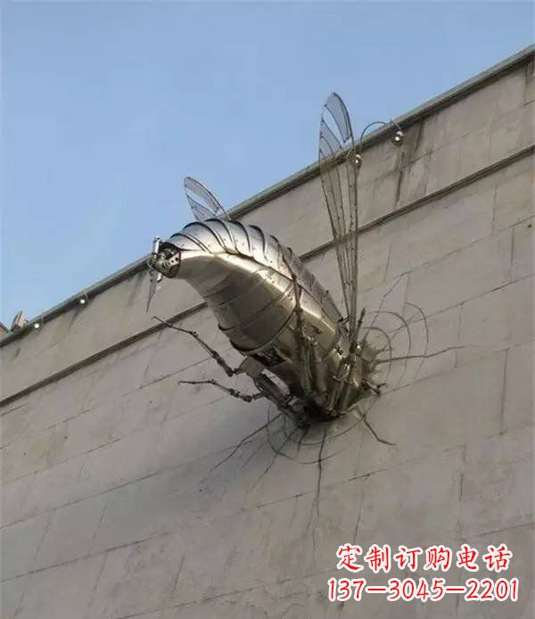 泉州美丽的不锈钢无头动物雕塑