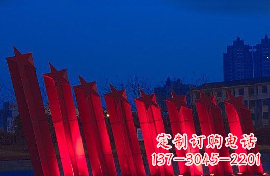 泉州不锈钢五角星雕塑铸就永恒之美