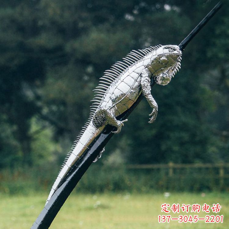 泉州不锈钢蜥蜴雕塑艺术的精美体现