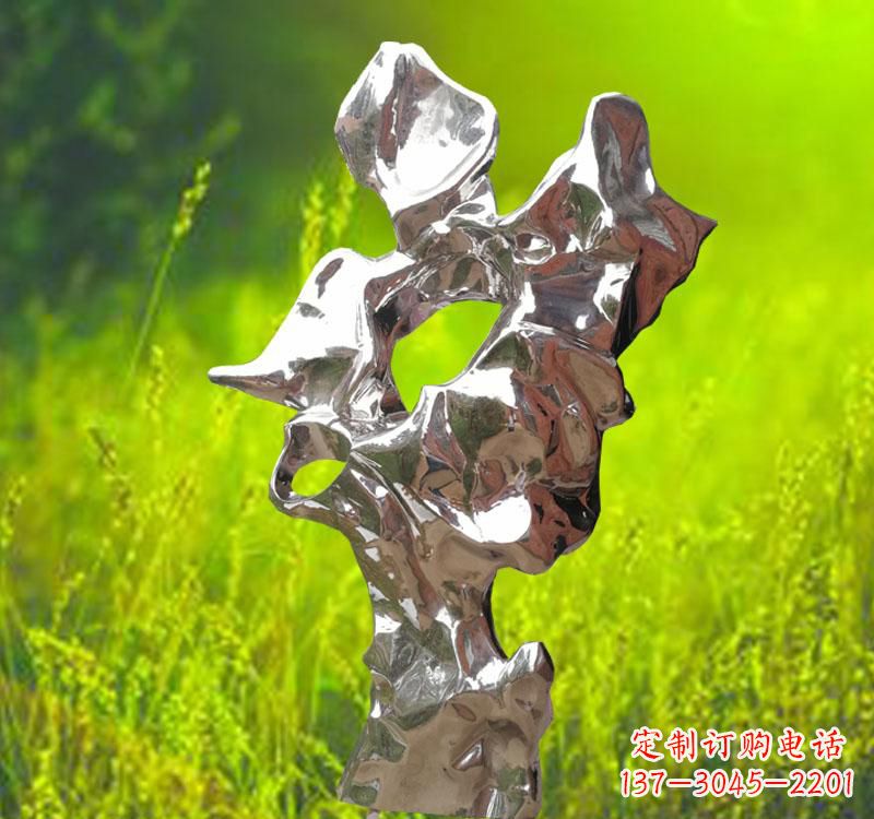 泉州不锈钢现代抽象太湖石雕塑