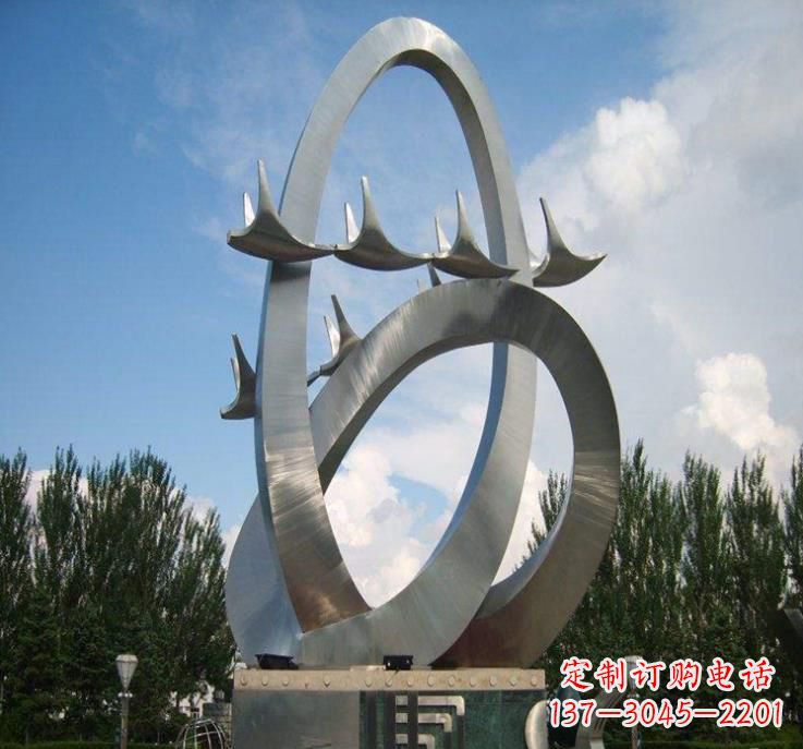 泉州不锈钢现代大雁雕塑