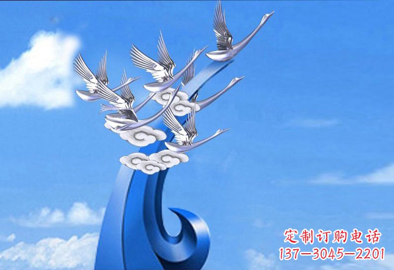 泉州不锈钢仙鹤美化环境