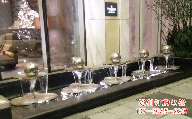 泉州不锈钢小喷泉雕塑 (2)