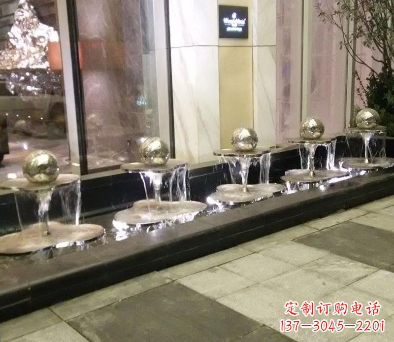 泉州不锈钢小喷泉雕塑