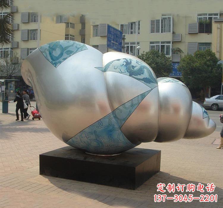 泉州不锈钢海螺雕塑——给小区增添美的魅力