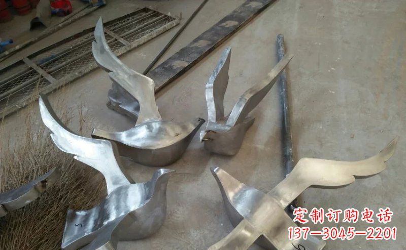 泉州精美的不锈钢小型鸽子雕塑