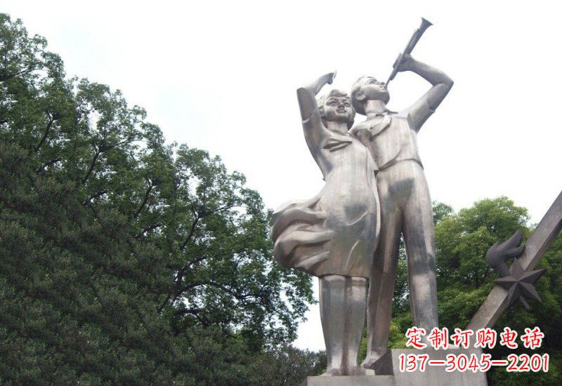 泉州不锈钢小学生雕塑缔造美丽校园新风貌