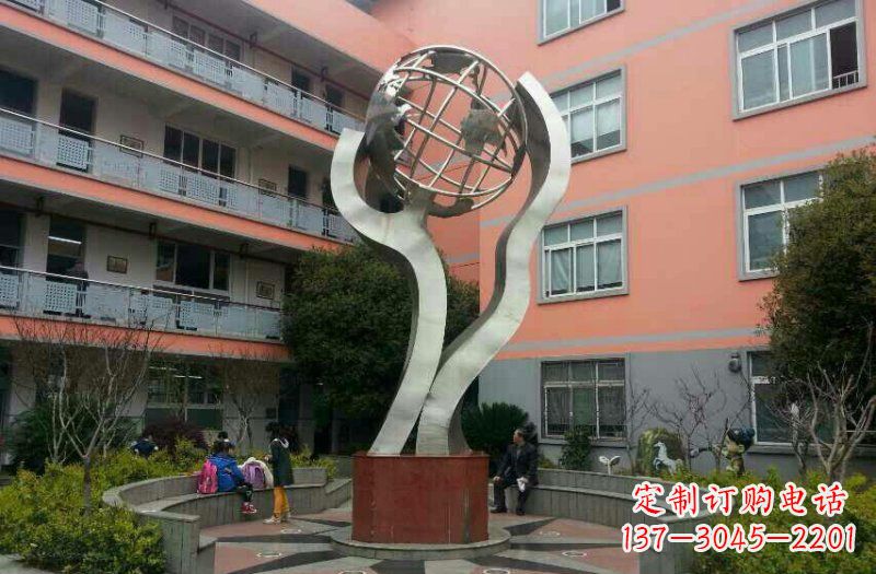 泉州不锈钢地球雕塑传承世界文化