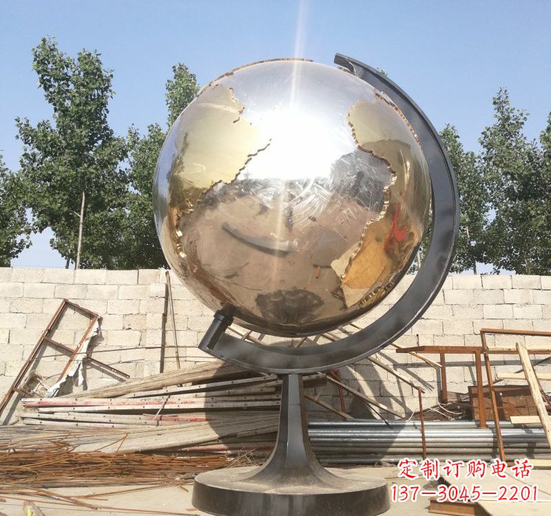 泉州不锈钢校园地球仪雕塑