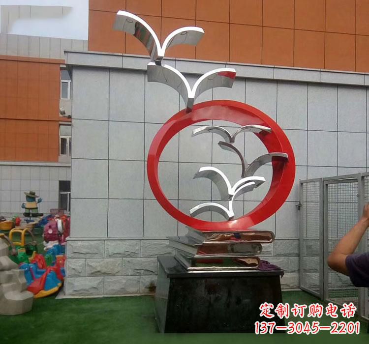 泉州不锈钢书籍雕塑校园的精美装饰