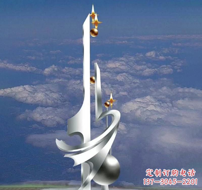 泉州不锈钢校园书本雕塑传承知识文化