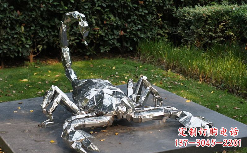 泉州不锈钢蝎子动物雕塑