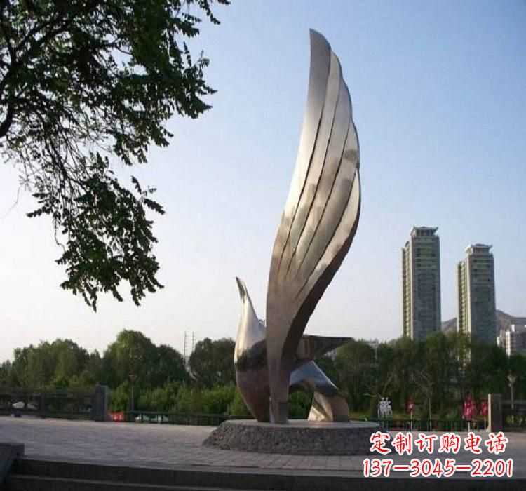 泉州不锈钢艺术翅膀雕塑