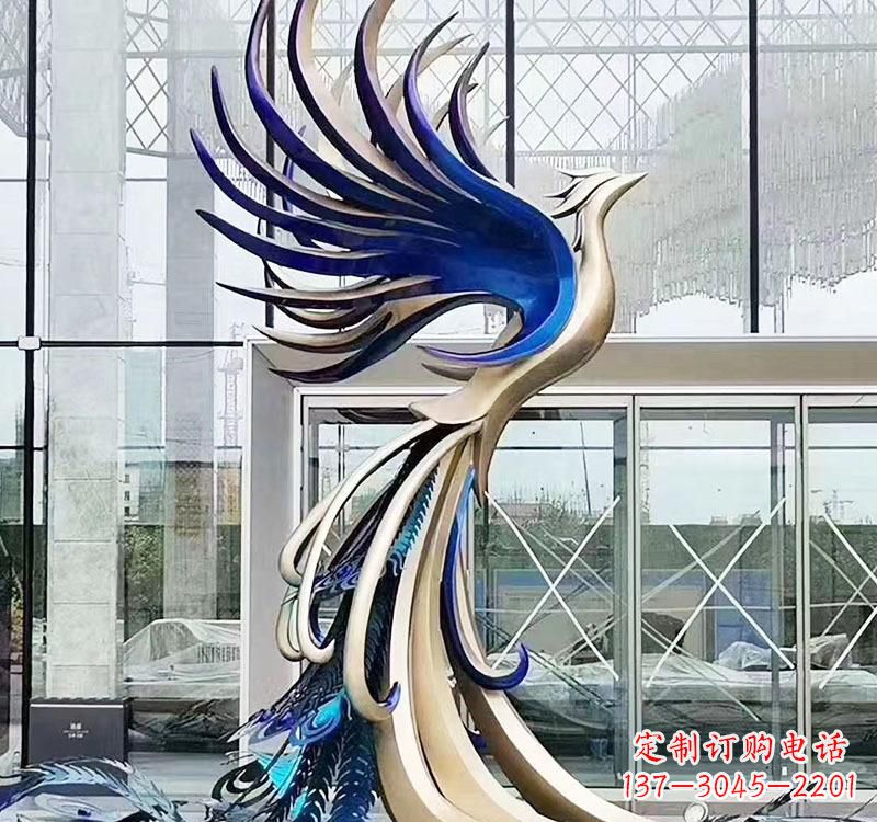泉州不锈钢艺术凤凰雕塑——璀璨夺目的艺术之美